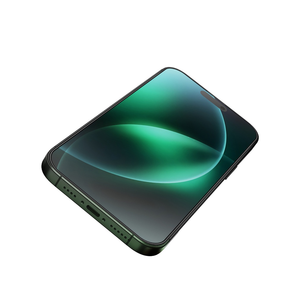 Green Lion 3D Silicone Plus High-Definition Edge Glass iPhone 16 Plus