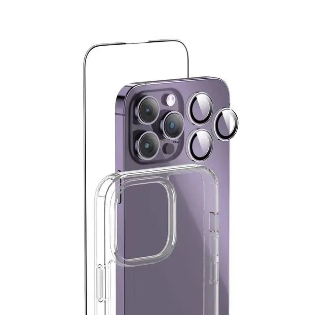 Green Lion 3 in 1 9H Protection Pack for iPhone 14 ( 6.1" ) - Clear