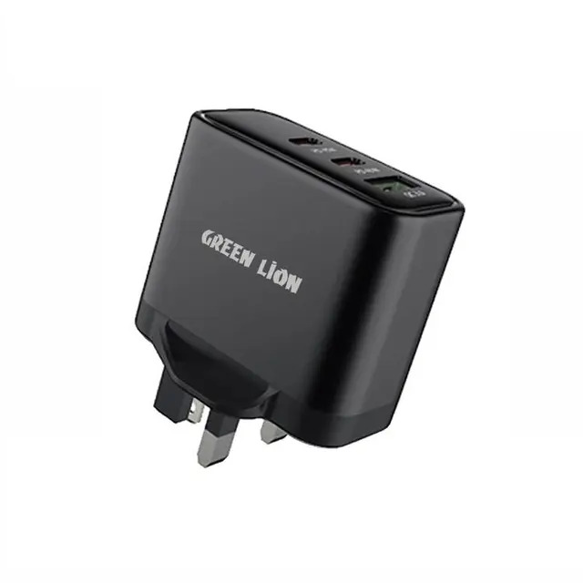 Green Lion Ultra Quick 3 Output Compact Charger (Type-C to Type-C , Type-C to Lightning Cable)