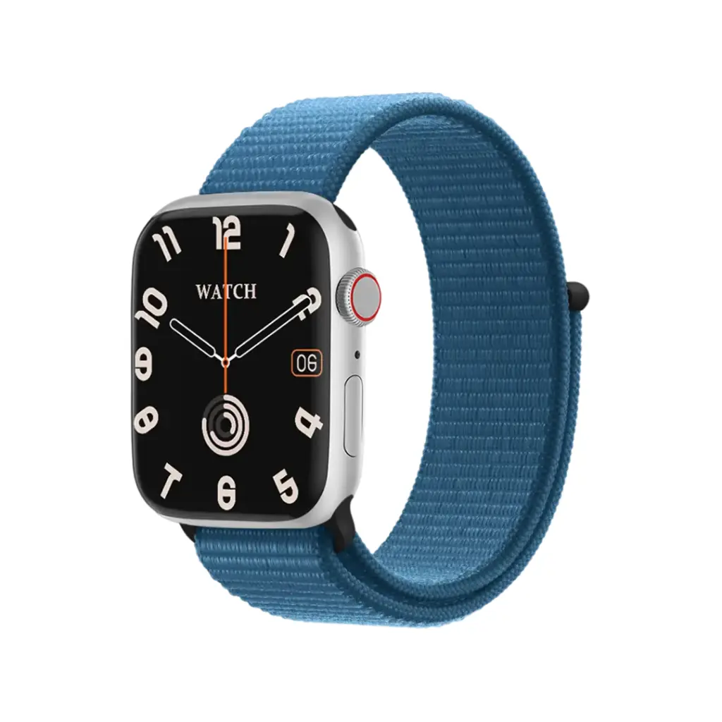 Green Lion Active Se Smart Watch - Silver + Sky Blue
