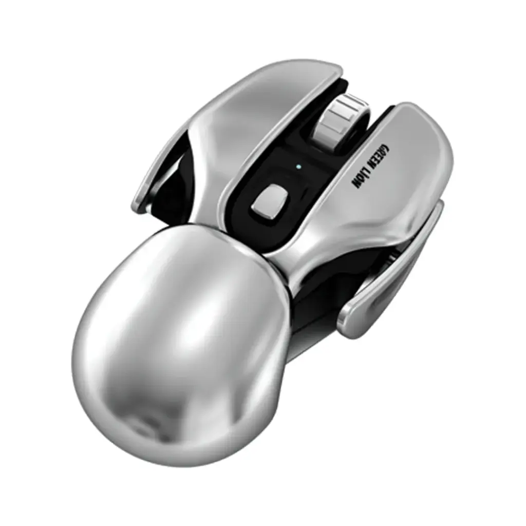 Green Lion G266 Beetles Metal Mouse - Gray