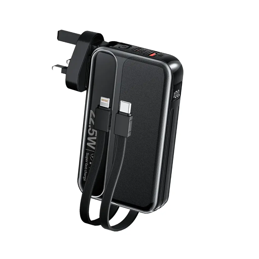 Green Lion Charge Mate Power Bank 10000 mAh PD 22.5W - Black