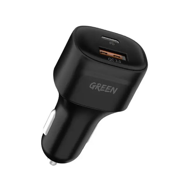 Green Lion Dual Port Car Charger PD+QC3.0 20W