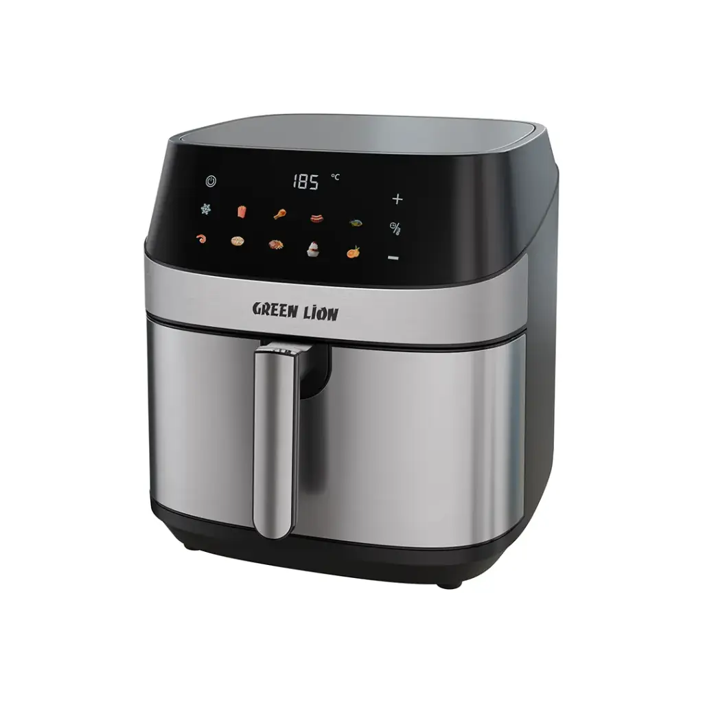Green Lion Deluxe Air Fryer LED Touch Screen 8L - Black