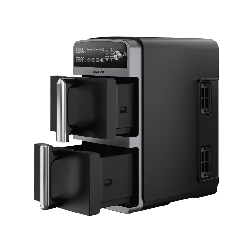 Green Lion 10L Double-Decker Air Fryer - Black