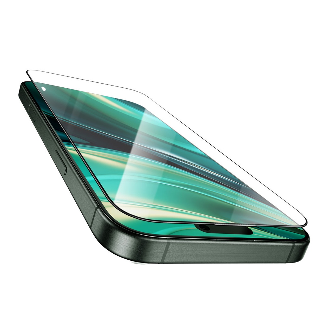 Green Lion Diego Pet Privacy Full Curved Glass iPhone 16 Series - Black