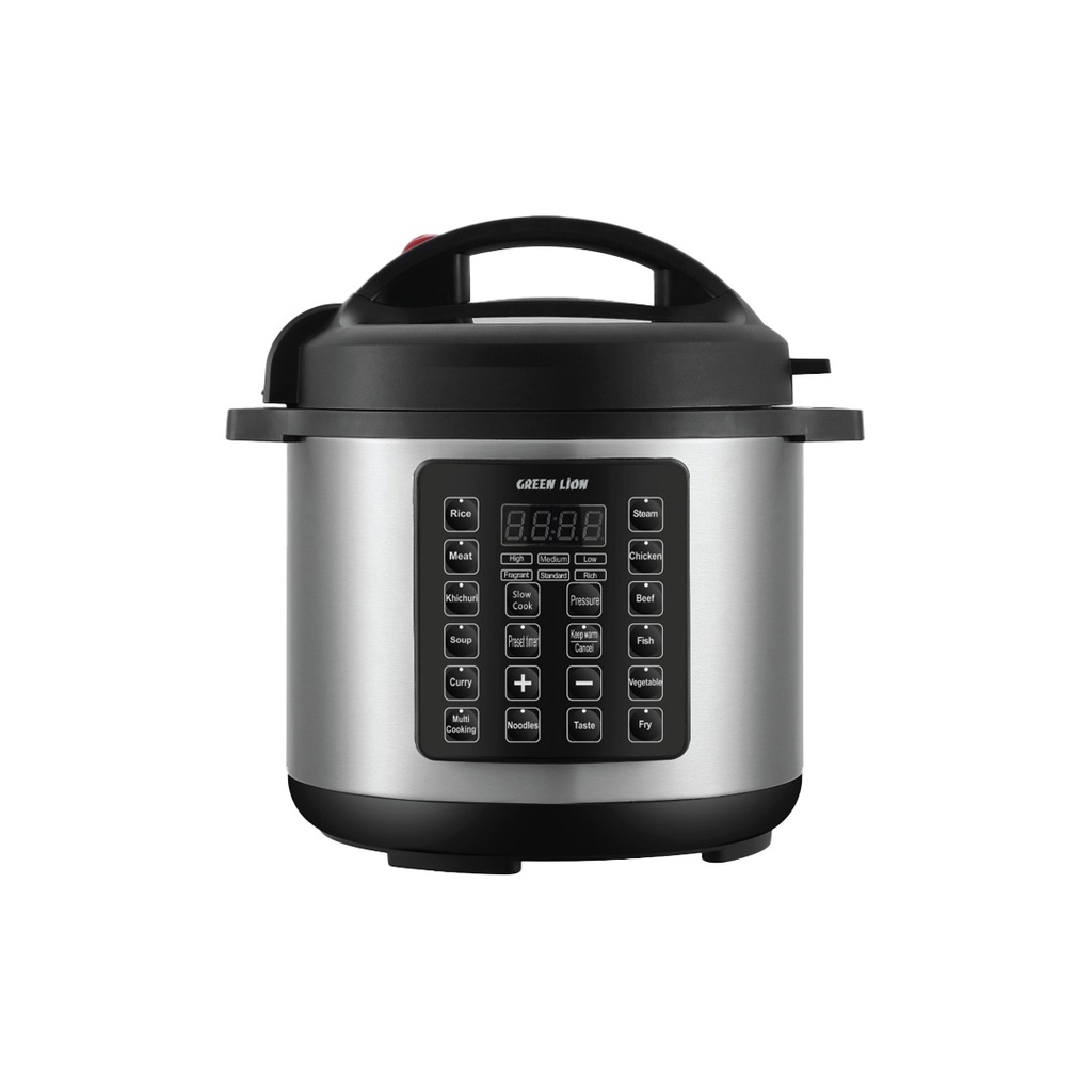 Green Lion 6L Electric Pressure Cooker - Black