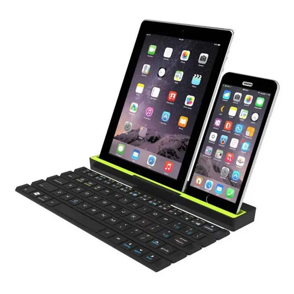 Green Lion Multi-Functional Rollable Wireless Keyboard ( Arabic / English ) - Black