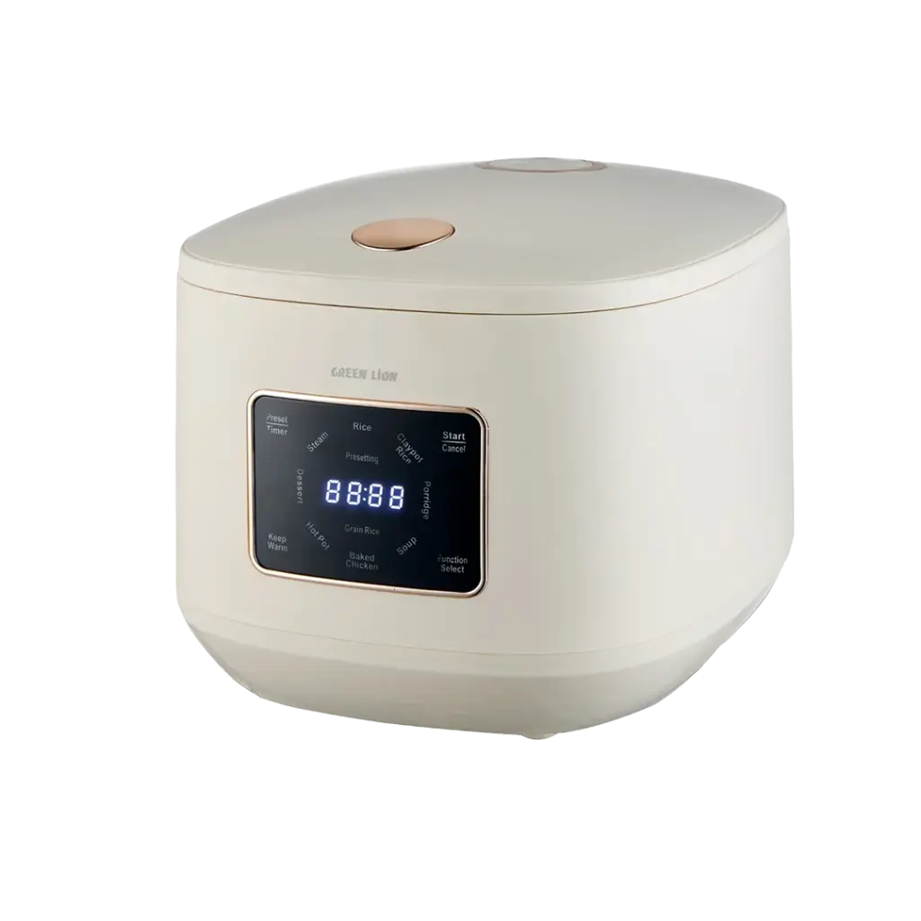 Green Lion GRC-20 Digital Rice Cooker 5L - White