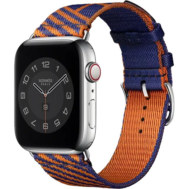 Green Lion Woven Textile Watch Band