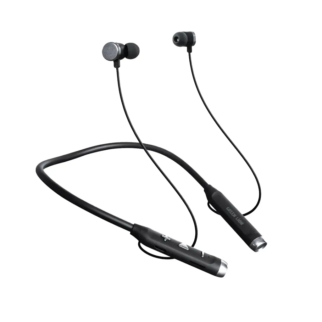 Green Lion X Neckband Earphone - Black