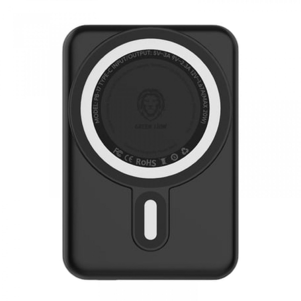 Green Lion Compact Magsafe Powerbank 10000mAh 15W PD 20W with Kick Stand