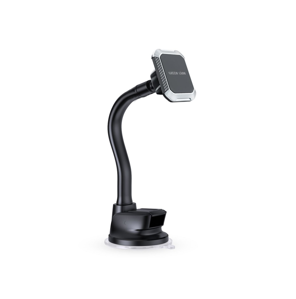 Green Lion Magnetic Flex Phone Holder with Solid Suction Cup - Black