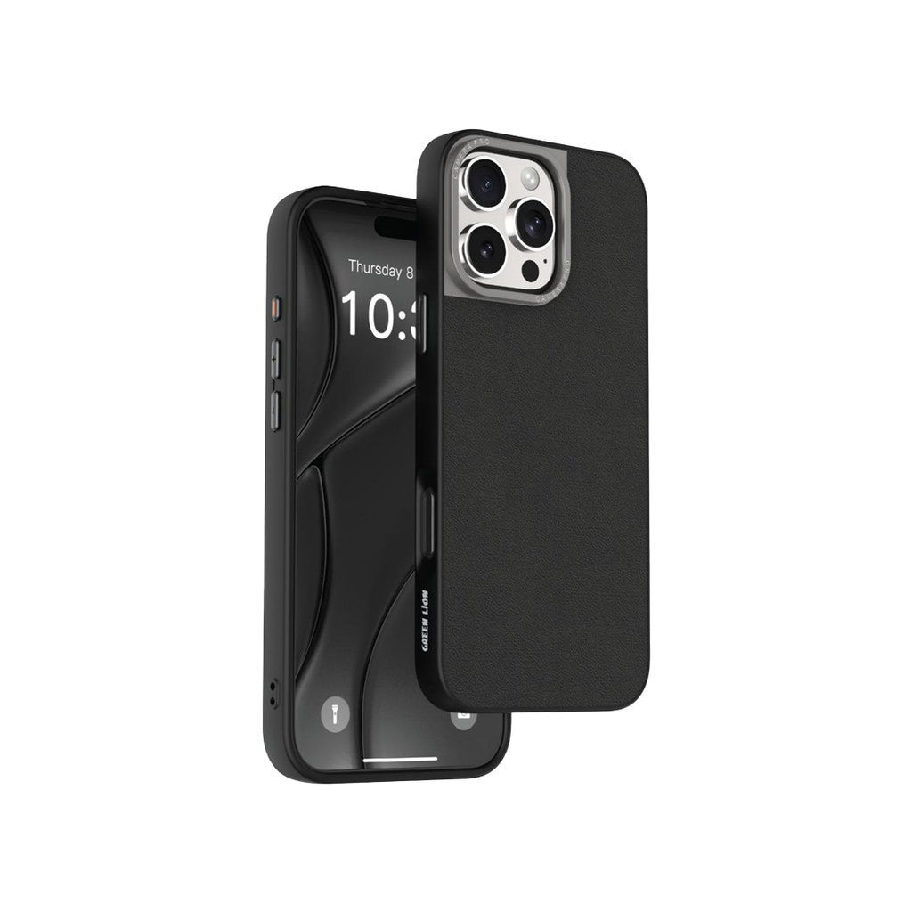 Green Lion Magsafe Leather Case for iPhone 16 Pro Max / Pro