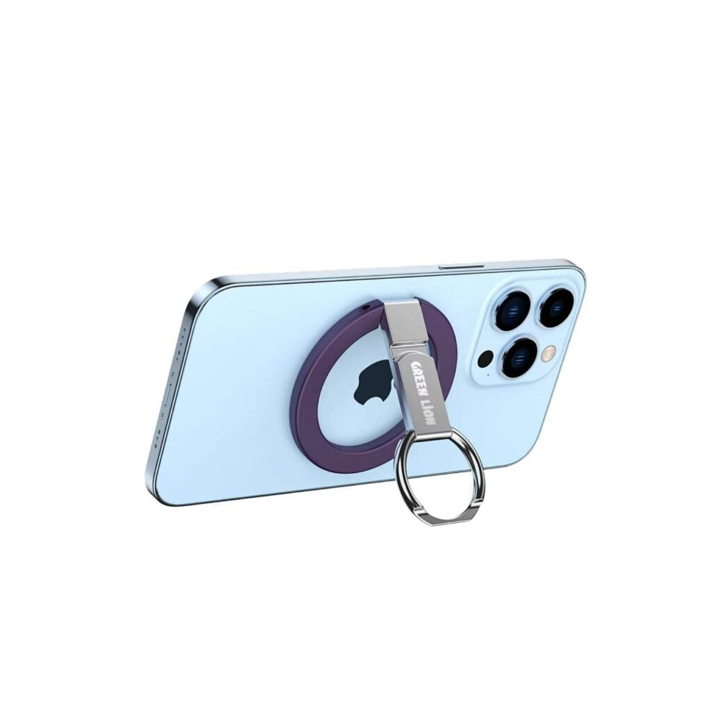 Green Lion Magnetic Phone Ring Holder - Purple
