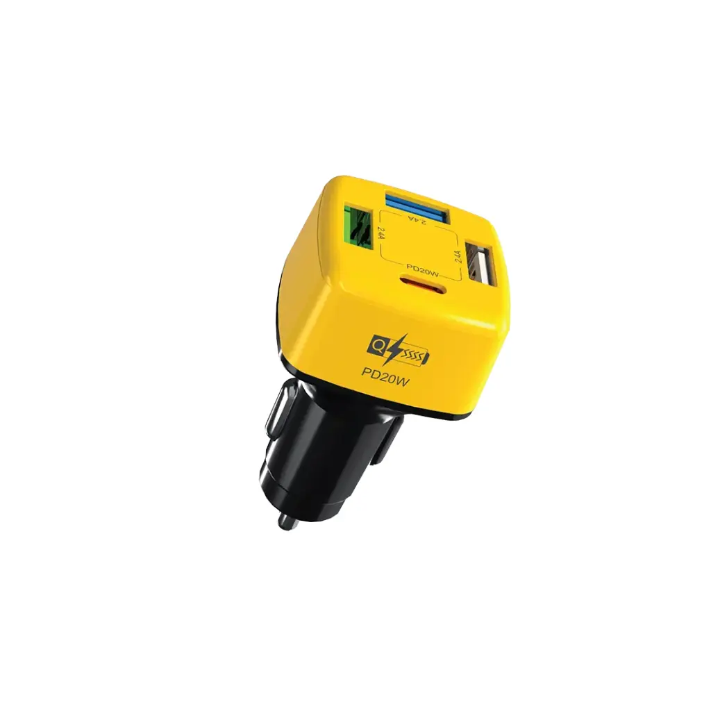 Green Lion GCC-06 Multiport PD Car Charge - Yellow