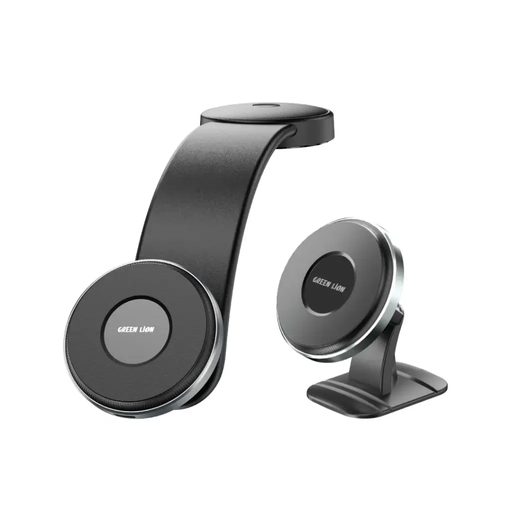 Green Lion 2 in1 Magflex Wireless Car Charger - Black