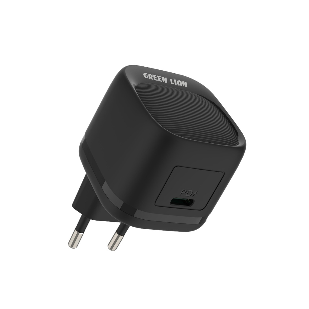 Green Lion PD 20W USB-C EU Wall Charger - Black
