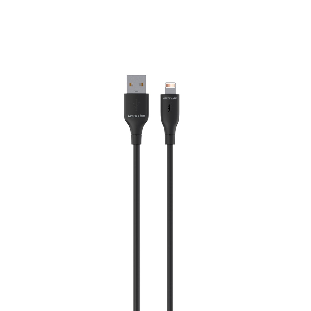 Green Lion USB-A To Lightning PVC Cable -Black