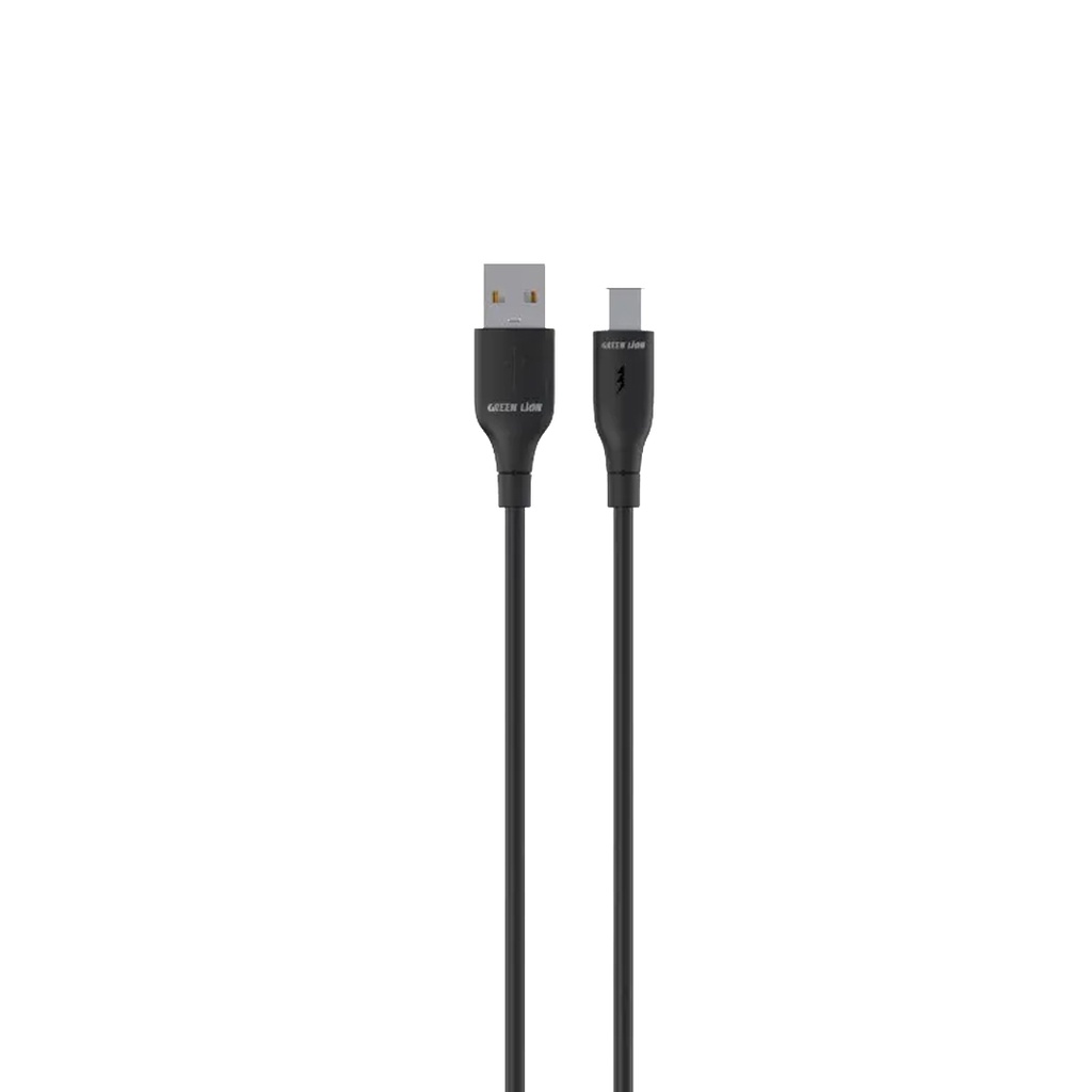 Green Lion USB-A To USB-C PVC Cable - Black