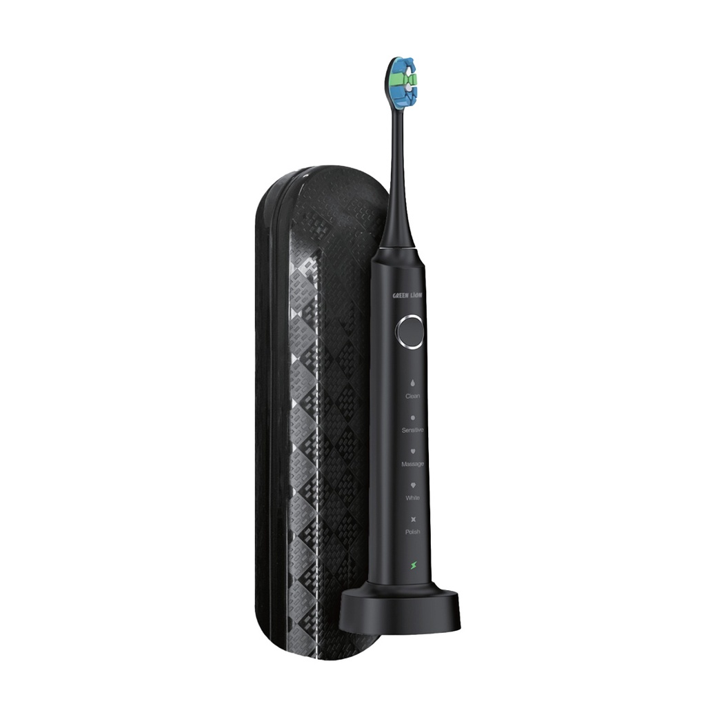 Green Lion Smart Brush Rechargeable Toothbrush - Black