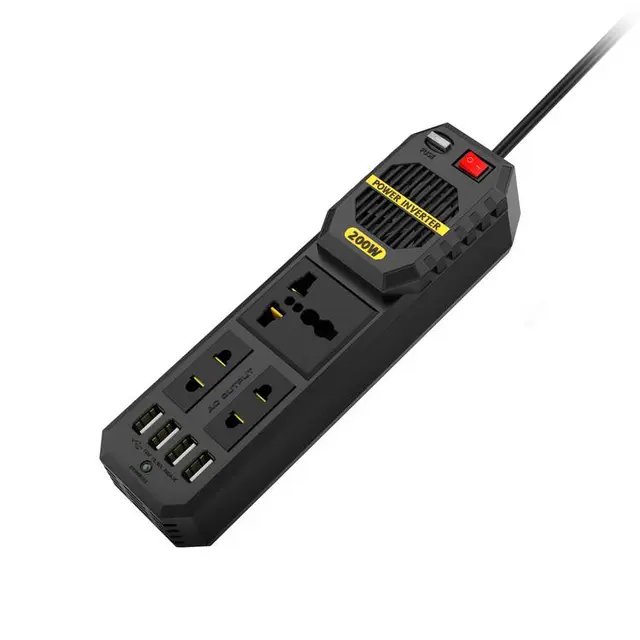 Green Lion Stark Plus Power Inverter 200W - Black