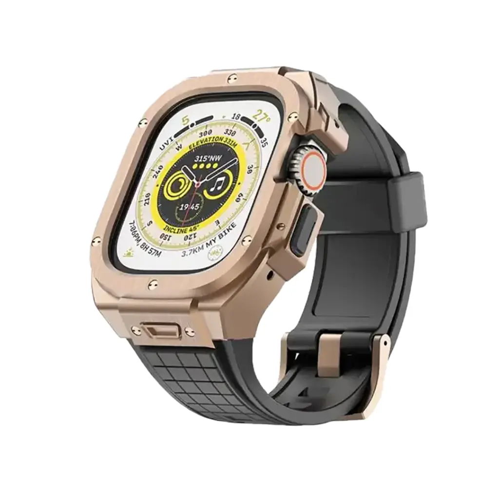 Green Lion Styled Ultra Case for Apple Watch 49mm - Rose Gold