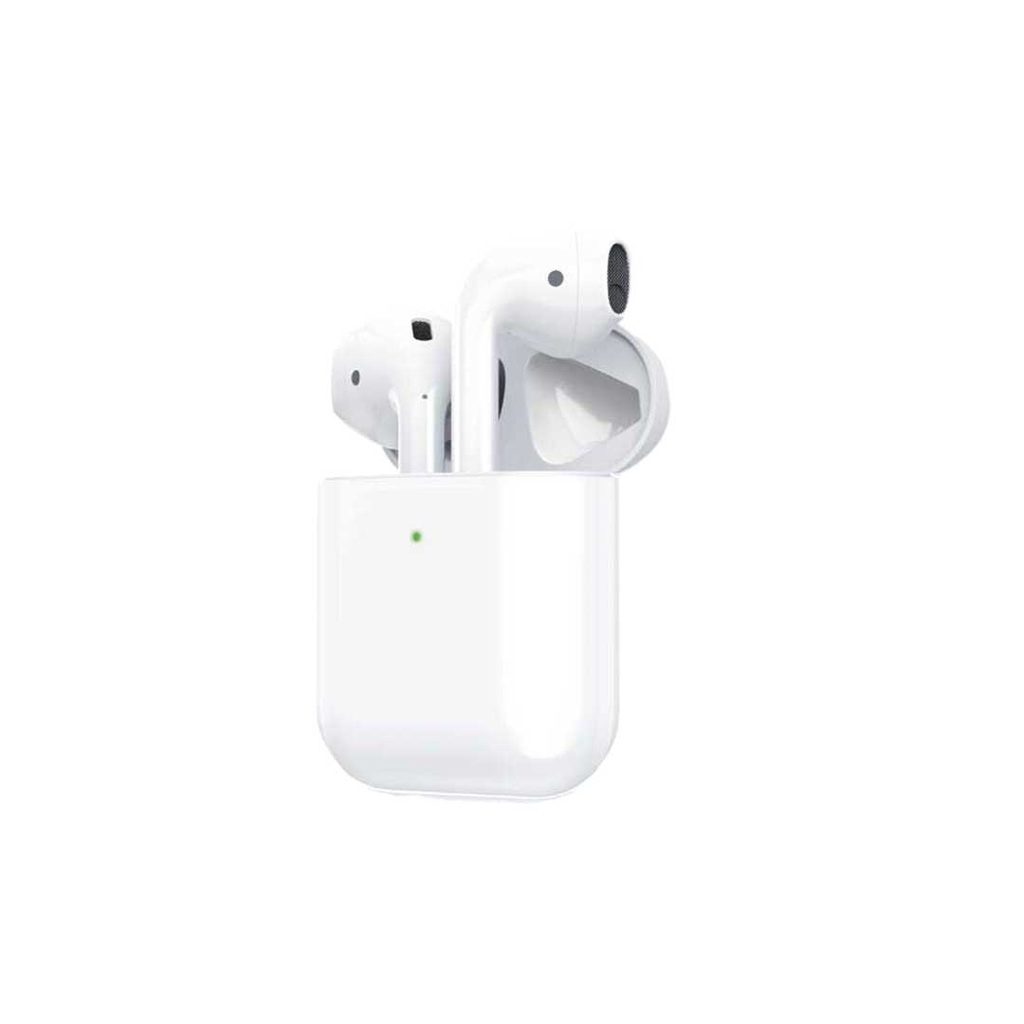 Green Lion True Wireless Earbuds 2 with Built-In Microphone&Charging Base Case G1 - White
