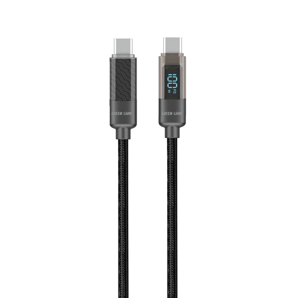 Green Lion Digital Display Cable USB-C to USB-C  - Black