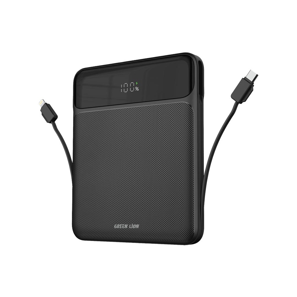 Green Lion Ultra Thin 120W 20000mAh Power Bank - Black