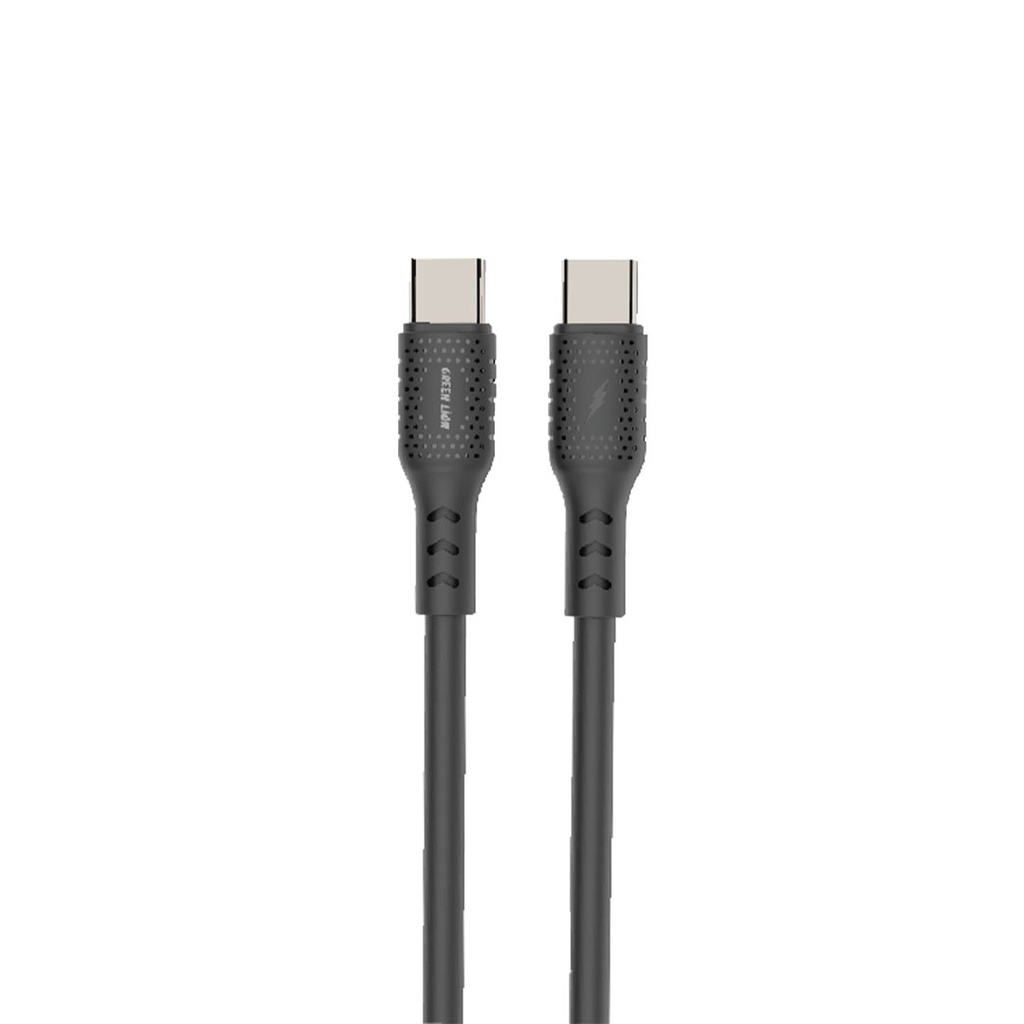 Green Lion TC-TC 50W data cable1m PVC Black/Orange TypeC-TypeC