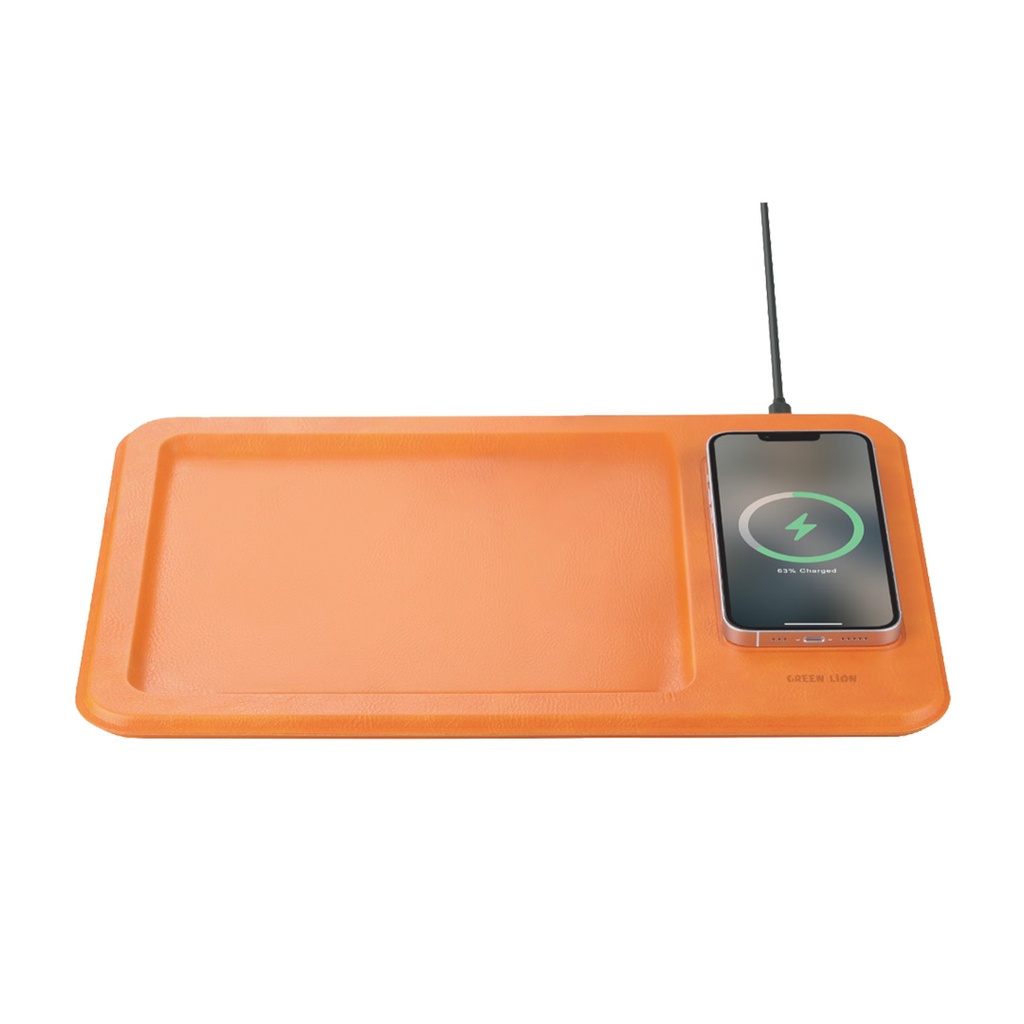Green Lion Wireless Pad Storage & Charging - Orange