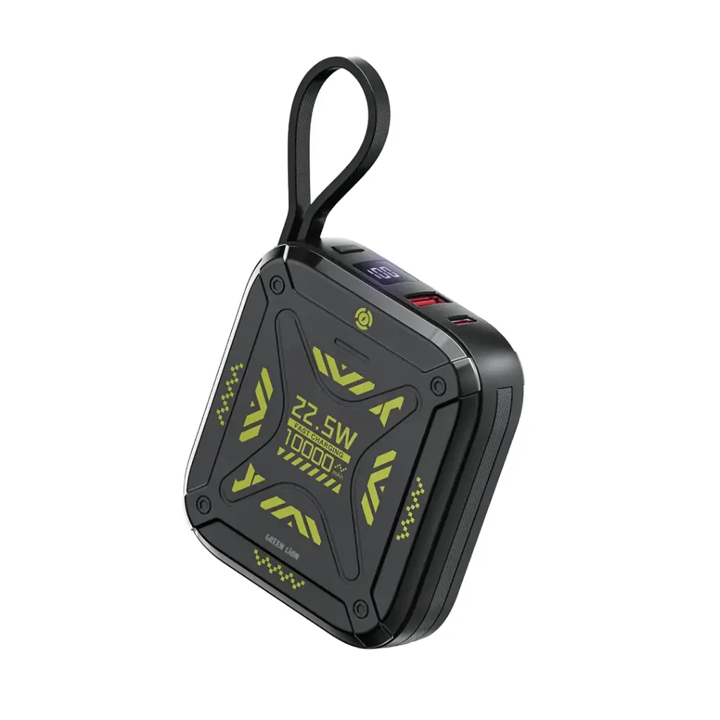 Green Lion Xtreme 10 Power Bank 10000mAh PD 22.5W - Black