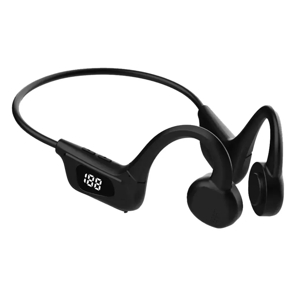 Porodo Blue Bone Conduction Wireless Headset - Black