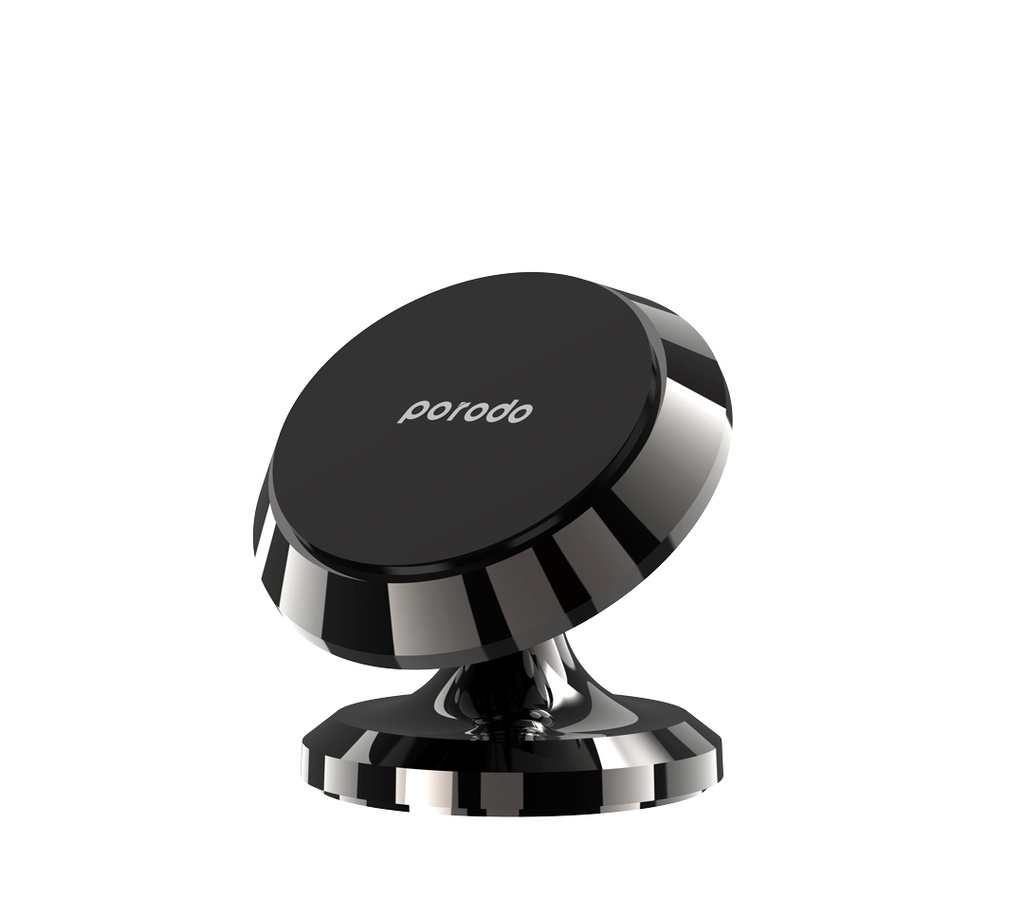 Porodo 4 Circular Discs Magnetic Car Mount - Black
