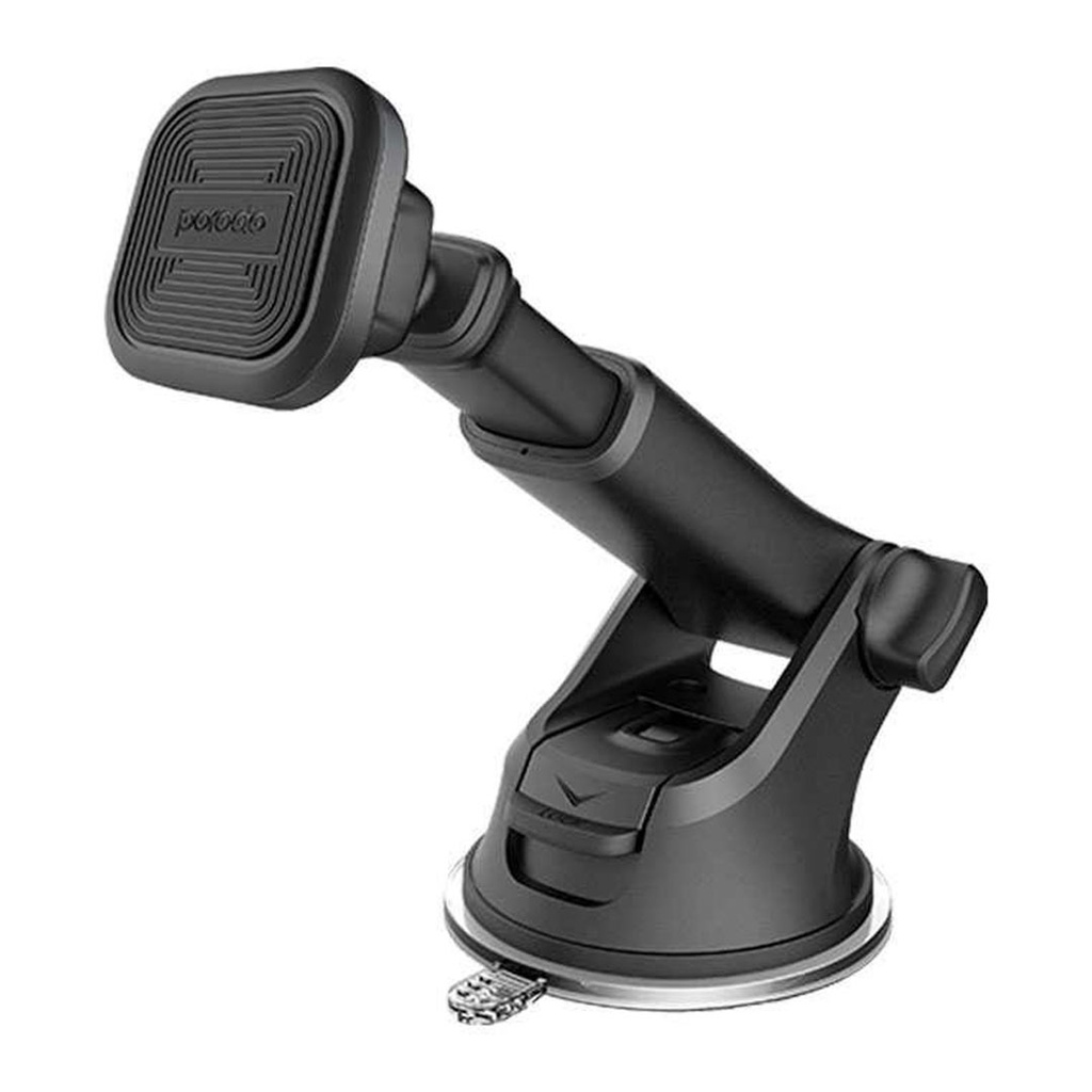 Porodo Aluminum Magnetic Car Mount Extendable Suction Base 360 Rotate