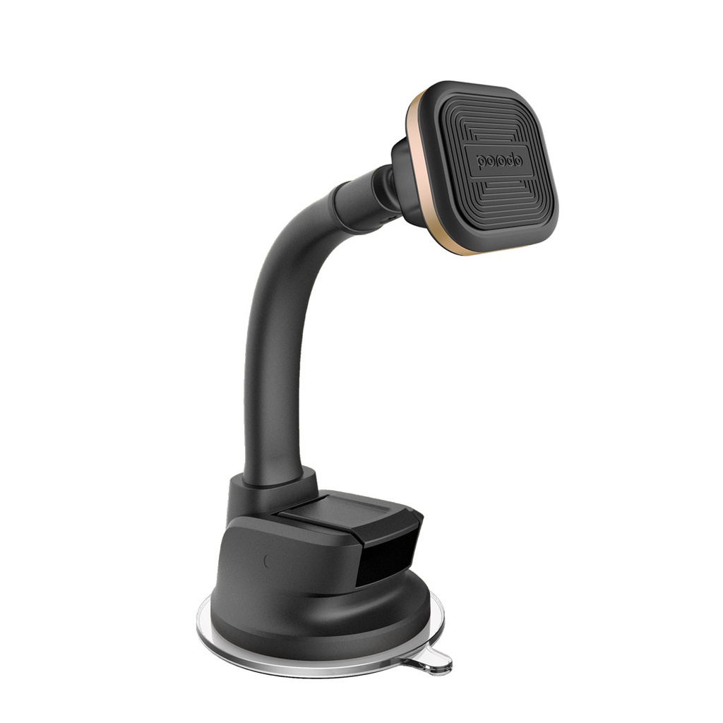 Porodo Aluminum Magnetic Car Mount (Flexible Neck/Suction Base)