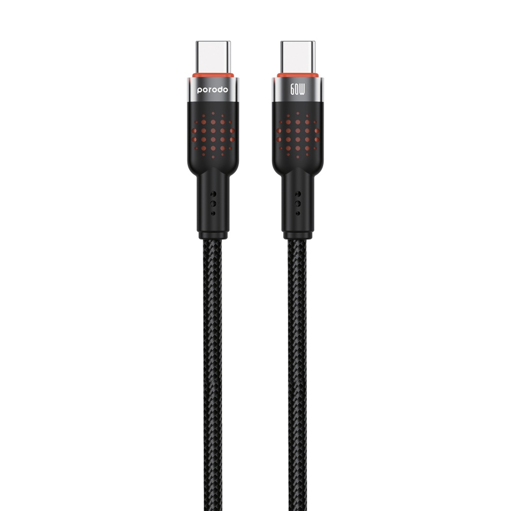Porodo USB-C to USB-C Aluminum Braided Cable
