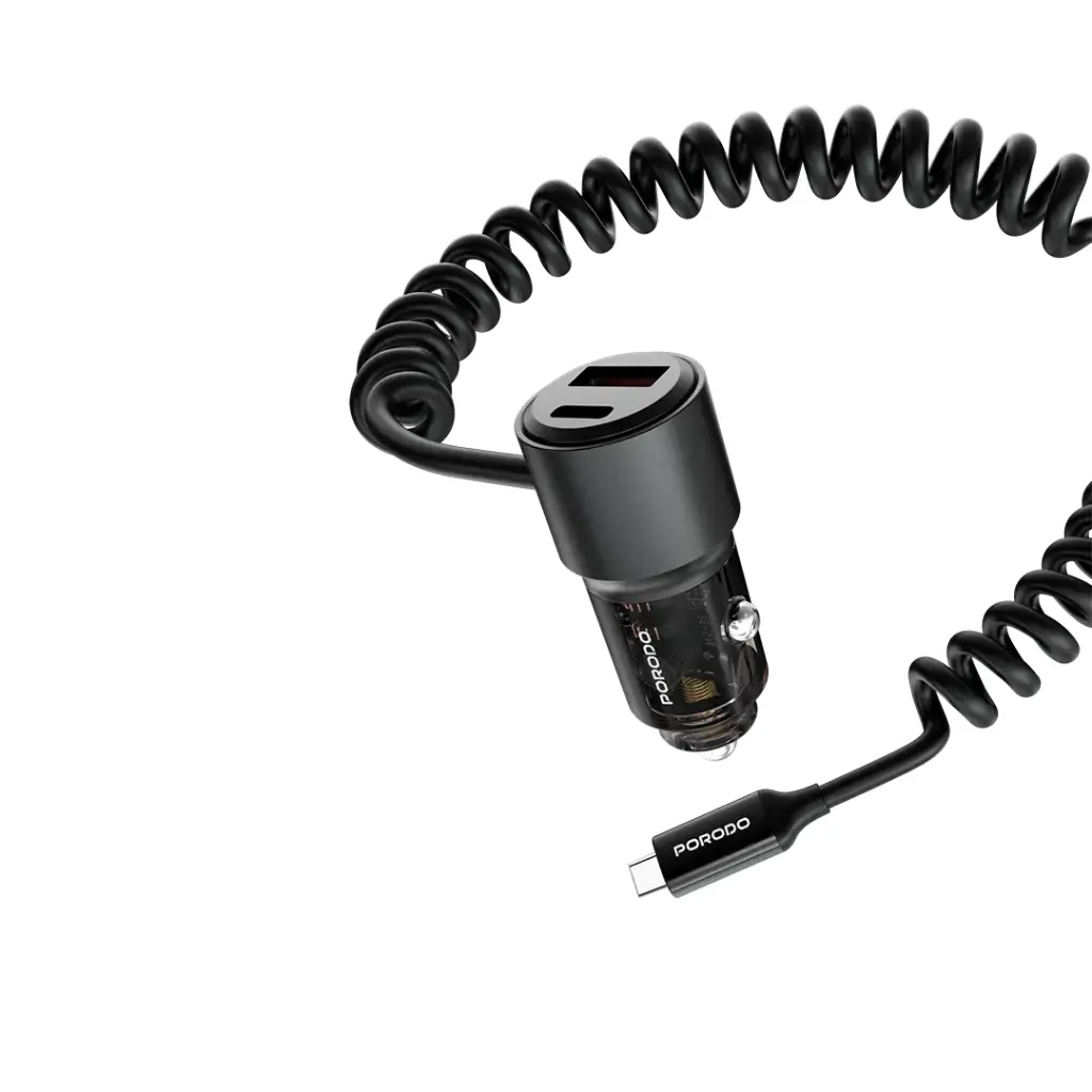 Porodo 110W Car Charger - Black