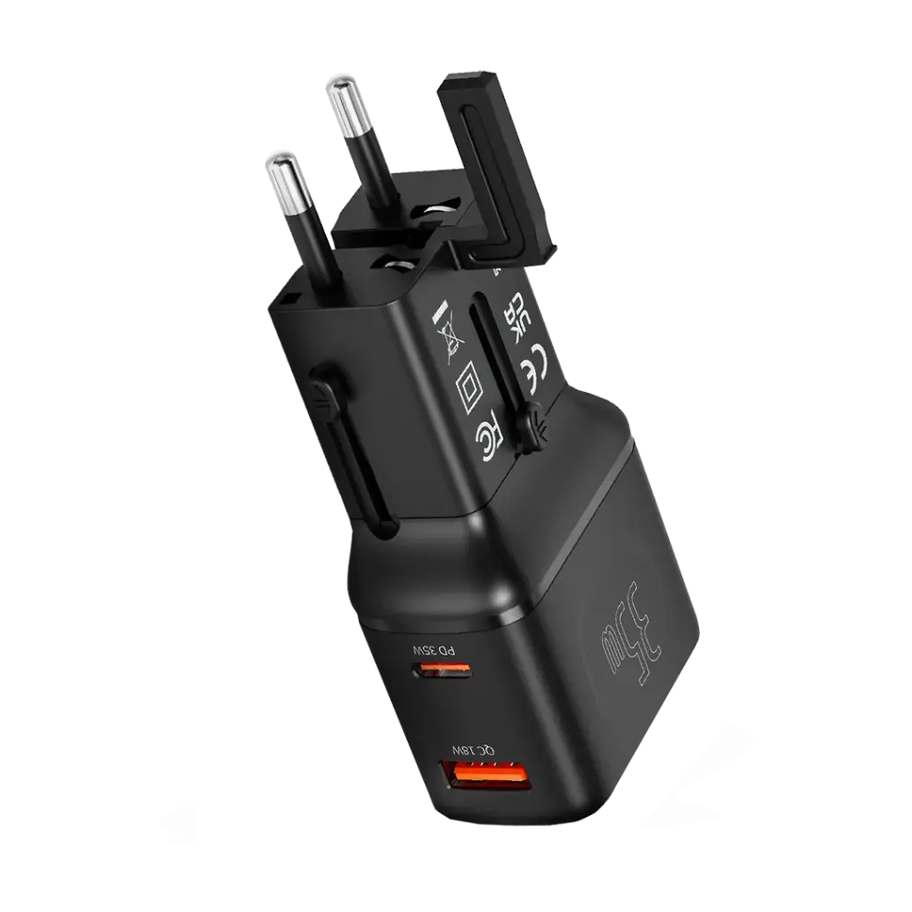 Porodo Universal Travel Pocket Charger - Black