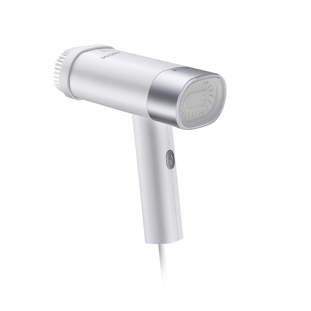 Porodo Lifestyle Foldable Handheld Steamer With Fabric Brush+water Cup+travel bag 1200W UK- White