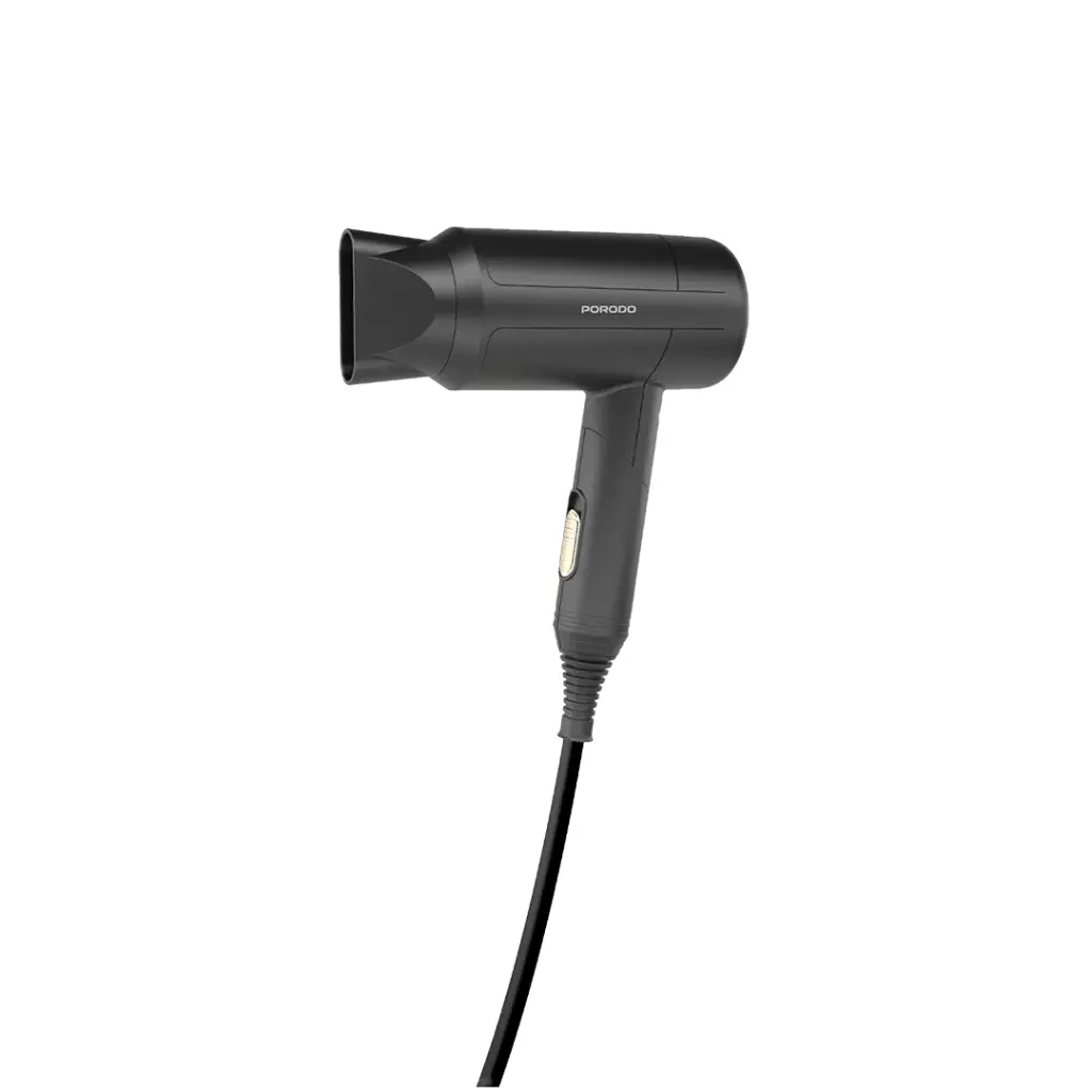 Porodo Lifestyle 1200W Foldable Hair Dryer 1.8M Cable - Black