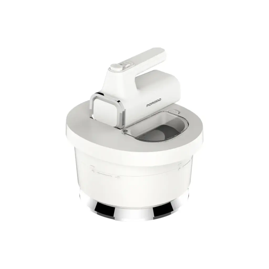 Porodo Lifestyle Spill-Proof Dual Mode Mixer - White/Silver