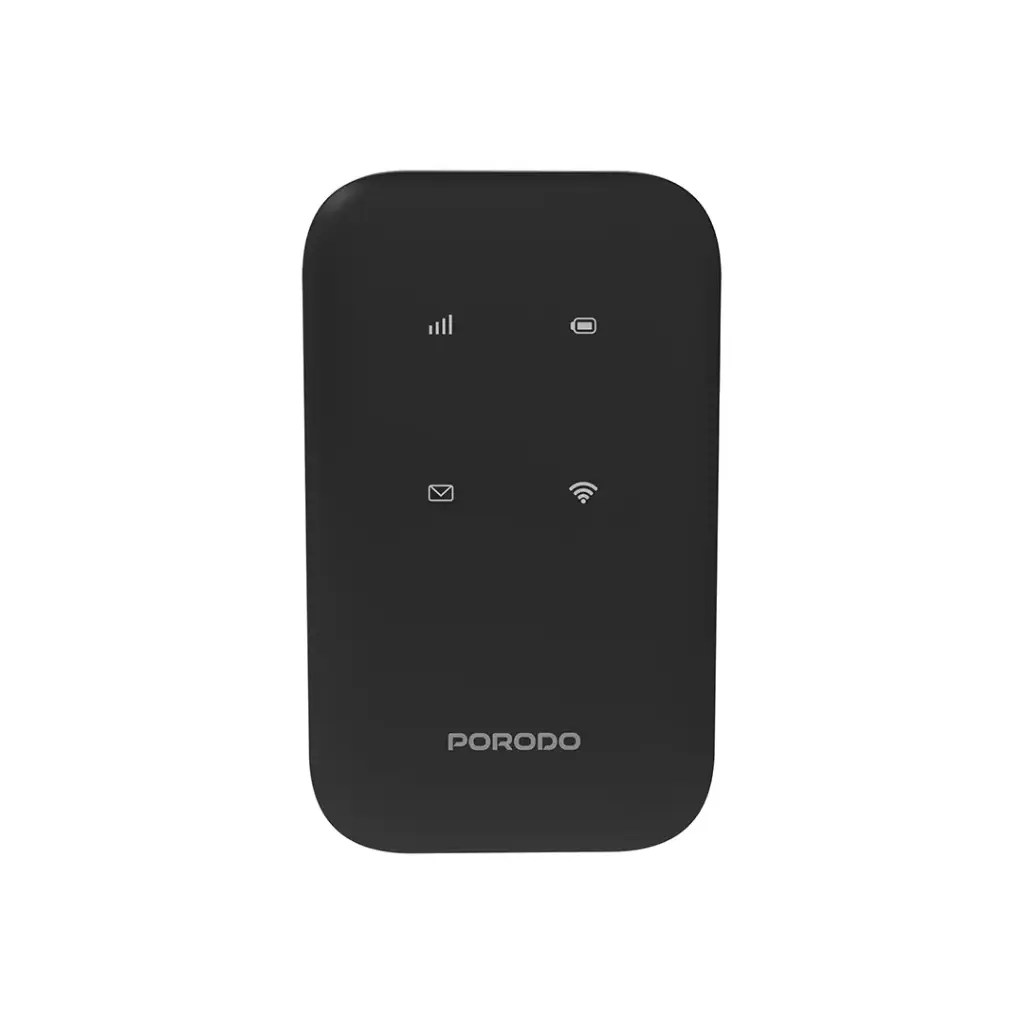 Porodo Pocket Router 4G LTE | WiFi 6 - Black