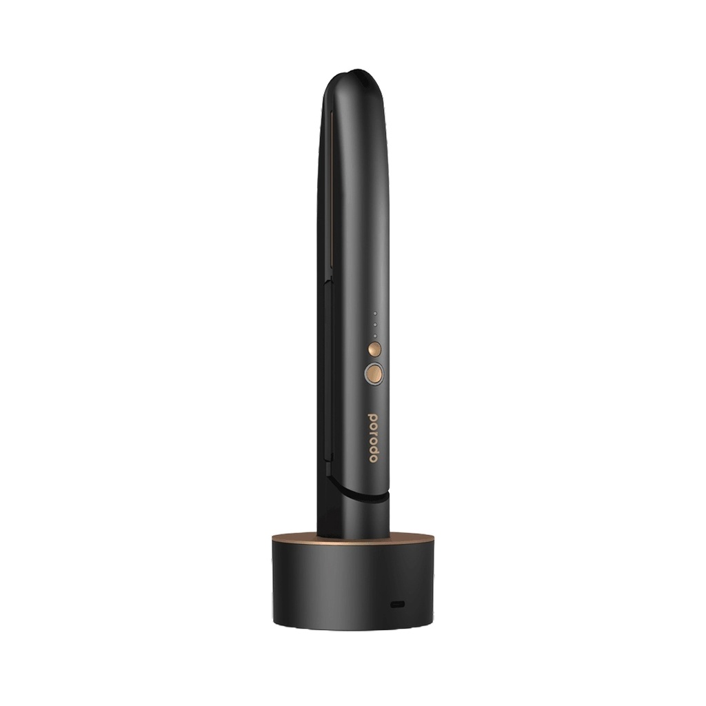 Porodo LifeStyle Wireless Rechargeable Hair Straightener - Black