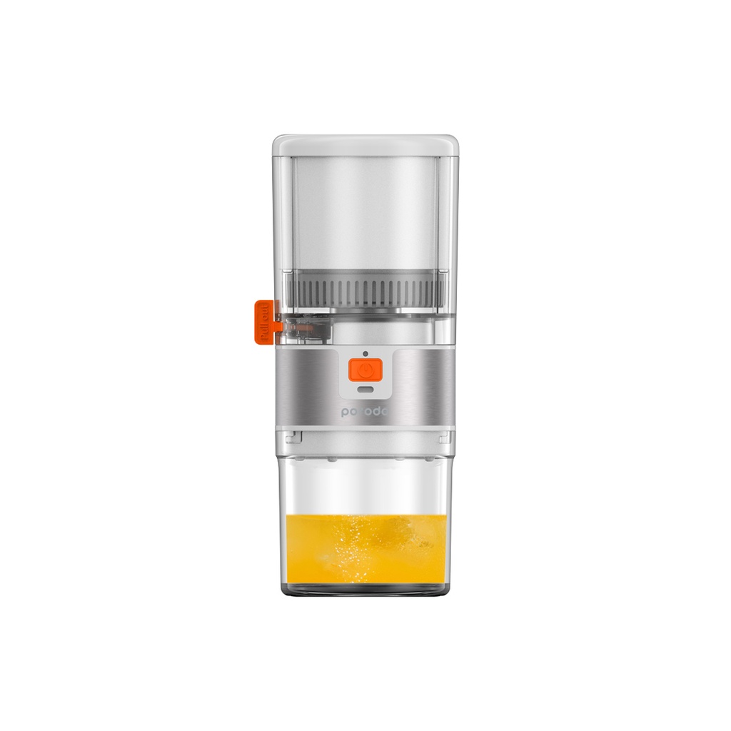 Porodo Lifestyle Portable Slow Juicer 55W - White / Orange