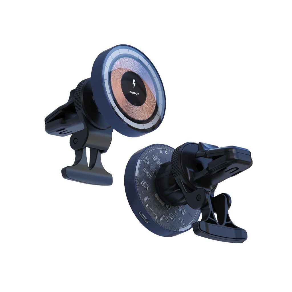 Porodo Lucid Magsafe Car Mount Car Charger / Type-C Cable Included