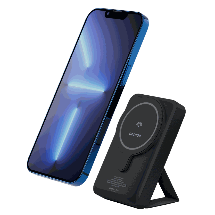 Porodo 10000mAh MagSafe Power Bank With Foldable Stand