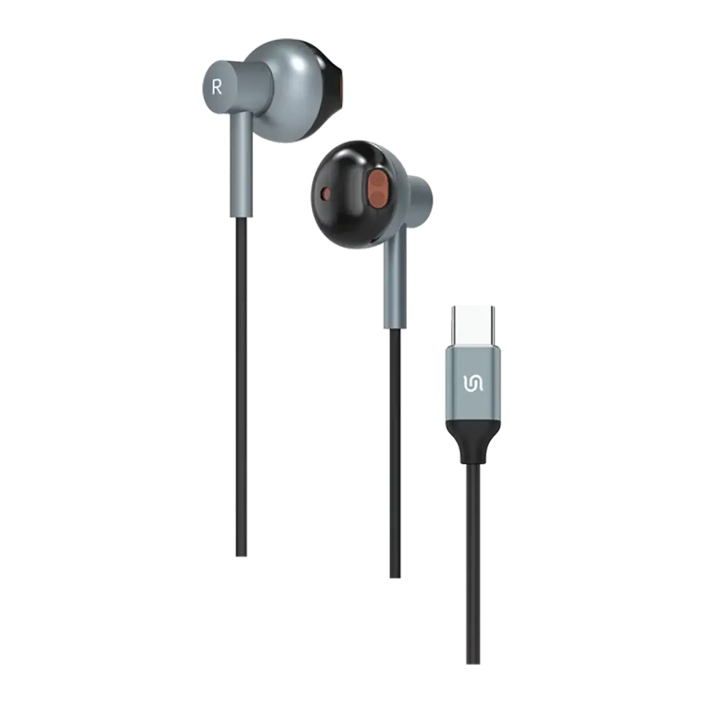 Porodo Soundtec Stereo Earphones - Black