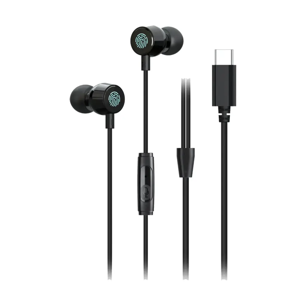 Porodo Soundtec Touch Controls Earphone - Black